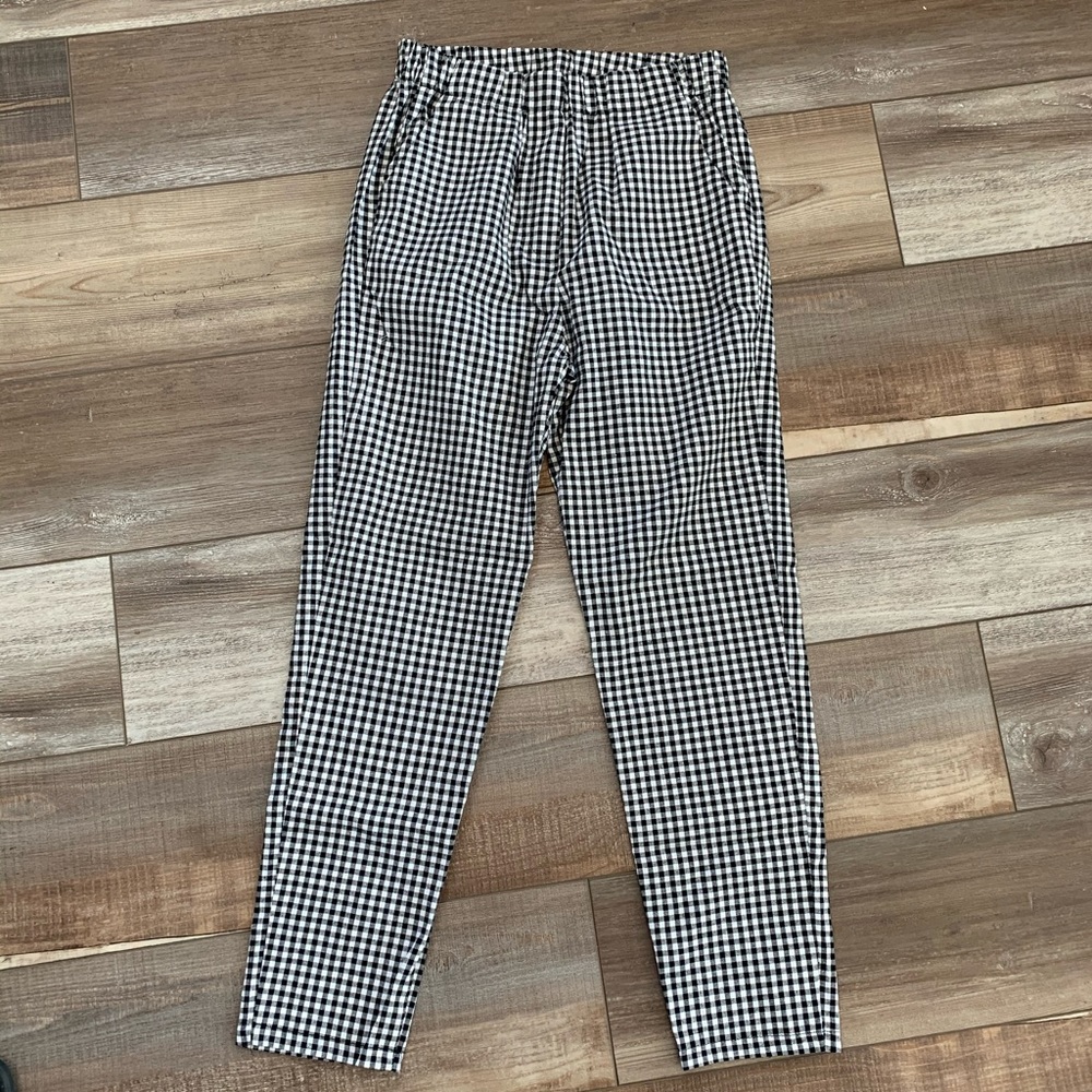 Checkered Fabric Pants